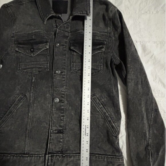 PAIGE M772H45-3527 BLACK DENIM JACKET SMALL NEW WITH TAGS  RETAL $259 - Picture 3 of 12